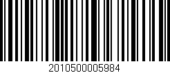 Código de barras (EAN, GTIN, SKU, ISBN): '2010500005984'