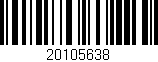 Código de barras (EAN, GTIN, SKU, ISBN): '20105638'