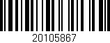 Código de barras (EAN, GTIN, SKU, ISBN): '20105867'