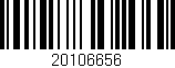 Código de barras (EAN, GTIN, SKU, ISBN): '20106656'
