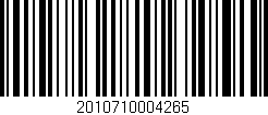 Código de barras (EAN, GTIN, SKU, ISBN): '2010710004265'
