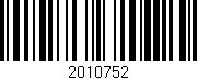 Código de barras (EAN, GTIN, SKU, ISBN): '2010752'
