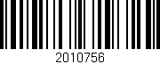 Código de barras (EAN, GTIN, SKU, ISBN): '2010756'