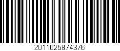 Código de barras (EAN, GTIN, SKU, ISBN): '2011025874376'