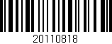 Código de barras (EAN, GTIN, SKU, ISBN): '20110818'