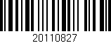 Código de barras (EAN, GTIN, SKU, ISBN): '20110827'