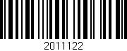 Código de barras (EAN, GTIN, SKU, ISBN): '2011122'