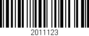 Código de barras (EAN, GTIN, SKU, ISBN): '2011123'