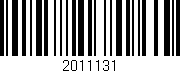 Código de barras (EAN, GTIN, SKU, ISBN): '2011131'