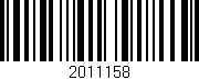 Código de barras (EAN, GTIN, SKU, ISBN): '2011158'