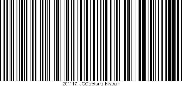 Código de barras (EAN, GTIN, SKU, ISBN): '201117_JGCalotona_Nissan'
