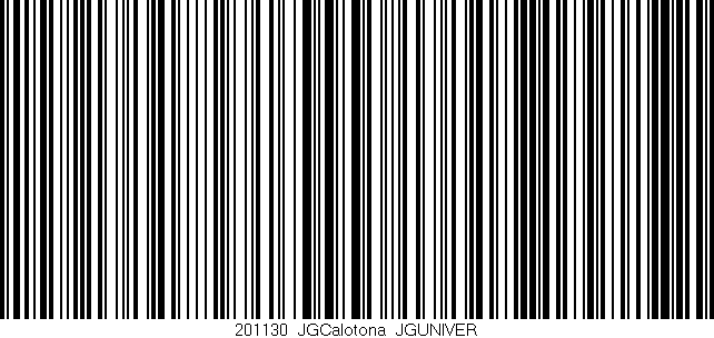 Código de barras (EAN, GTIN, SKU, ISBN): '201130_JGCalotona_JGUNIVER'
