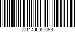 Código de barras (EAN, GTIN, SKU, ISBN): '2011400003056'