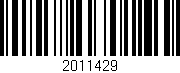 Código de barras (EAN, GTIN, SKU, ISBN): '2011429'