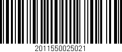 Código de barras (EAN, GTIN, SKU, ISBN): '2011550025021'