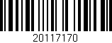 Código de barras (EAN, GTIN, SKU, ISBN): '20117170'