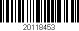 Código de barras (EAN, GTIN, SKU, ISBN): '20118453'