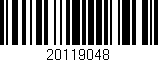Código de barras (EAN, GTIN, SKU, ISBN): '20119048'