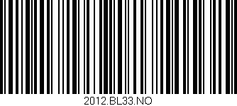 Código de barras (EAN, GTIN, SKU, ISBN): '2012.BL33.NO'