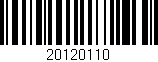 Código de barras (EAN, GTIN, SKU, ISBN): '20120110'