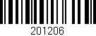 Código de barras (EAN, GTIN, SKU, ISBN): '201206'