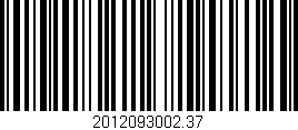 Código de barras (EAN, GTIN, SKU, ISBN): '2012093002.37'
