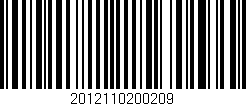 Código de barras (EAN, GTIN, SKU, ISBN): '2012110200209'