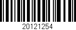 Código de barras (EAN, GTIN, SKU, ISBN): '20121254'