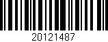 Código de barras (EAN, GTIN, SKU, ISBN): '20121487'