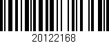 Código de barras (EAN, GTIN, SKU, ISBN): '20122168'