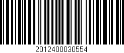 Código de barras (EAN, GTIN, SKU, ISBN): '2012400030554'