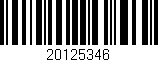 Código de barras (EAN, GTIN, SKU, ISBN): '20125346'