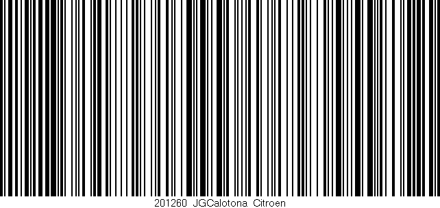 Código de barras (EAN, GTIN, SKU, ISBN): '201260_JGCalotona_Citroen'