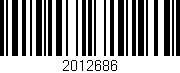 Código de barras (EAN, GTIN, SKU, ISBN): '2012686'
