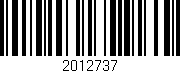 Código de barras (EAN, GTIN, SKU, ISBN): '2012737'
