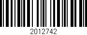Código de barras (EAN, GTIN, SKU, ISBN): '2012742'