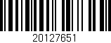 Código de barras (EAN, GTIN, SKU, ISBN): '20127651'