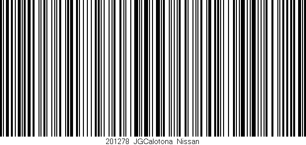 Código de barras (EAN, GTIN, SKU, ISBN): '201278_JGCalotona_Nissan'