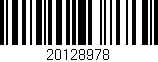 Código de barras (EAN, GTIN, SKU, ISBN): '20128978'