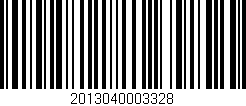 Código de barras (EAN, GTIN, SKU, ISBN): '2013040003328'