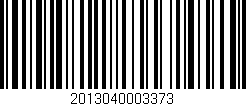 Código de barras (EAN, GTIN, SKU, ISBN): '2013040003373'