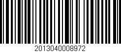 Código de barras (EAN, GTIN, SKU, ISBN): '2013040008972'