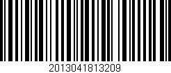 Código de barras (EAN, GTIN, SKU, ISBN): '2013041813209'