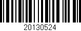 Código de barras (EAN, GTIN, SKU, ISBN): '20130524'