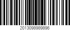 Código de barras (EAN, GTIN, SKU, ISBN): '2013098989896'