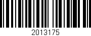 Código de barras (EAN, GTIN, SKU, ISBN): '2013175'