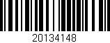 Código de barras (EAN, GTIN, SKU, ISBN): '20134148'