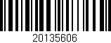 Código de barras (EAN, GTIN, SKU, ISBN): '20135606'