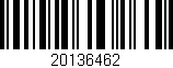 Código de barras (EAN, GTIN, SKU, ISBN): '20136462'