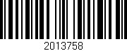 Código de barras (EAN, GTIN, SKU, ISBN): '2013758'